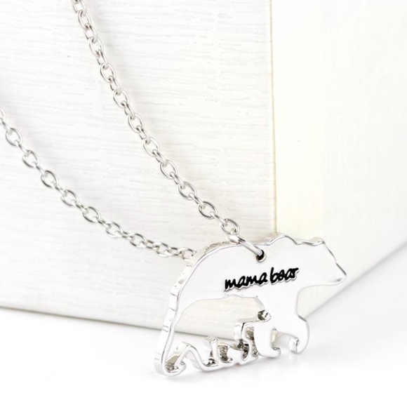 Jewelry - Mama Bear silver necklace